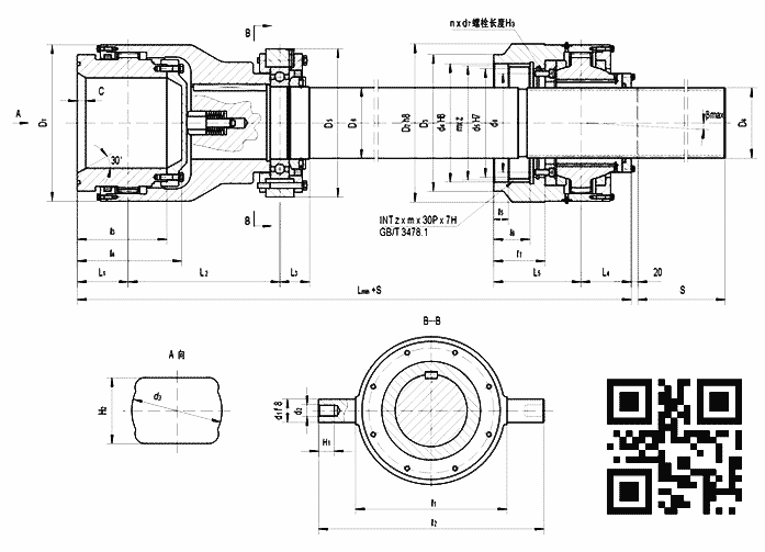 GSL-F反裝長伸縮鼓形齒聯(lián)軸器
