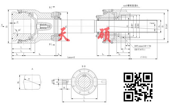 GSL-Z正裝長伸縮鼓形齒聯軸器